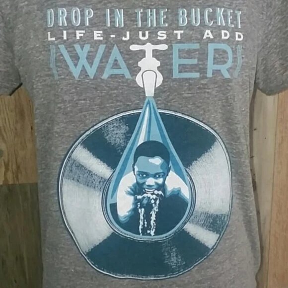 Obey Gray Just Add Water Awareness y2k Crewneck T-shirt - Picture 2 of 8